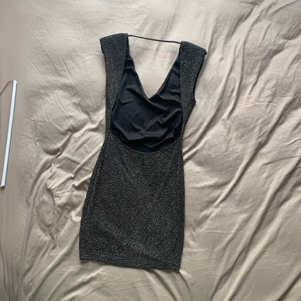 Gold and black party dress (Open Back)